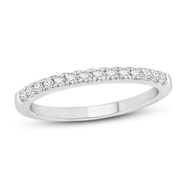 Diamond Wedding Band 1/4 ct tw 10K White Gold