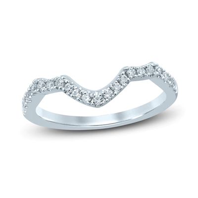 Diamond Wedding Band 1/4 ct tw Round-cut 14K White Gold