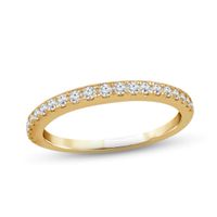 Diamond Double Wedding Band 1/2 ct tw Round-cut 14K Yellow Gold