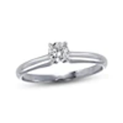 Kay Diamond Solitaire Ring 1/3 carat Round-Cut 14K White Gold