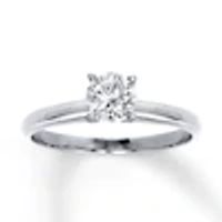 Kay Diamond Solitaire Ring 3/4 ct Round-Cut 14K White Gold