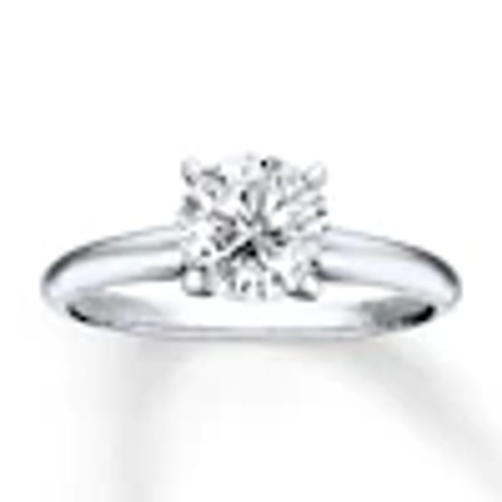 Kay Certified Diamond Round-Cut Solitaire Engagement Ring 1-1/2 carats 14K White Gold