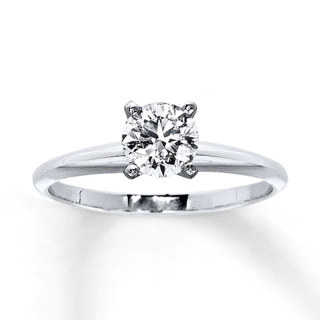 Kay Certified Diamond Ring 3/4 carat Round-Cut 14K White Gold