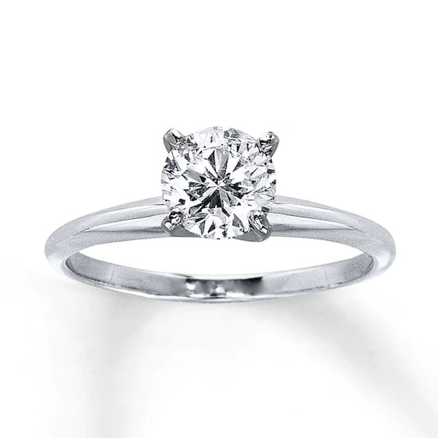 Kay Certified Diamond Round-cut Ring 1 carat 14K White Gold