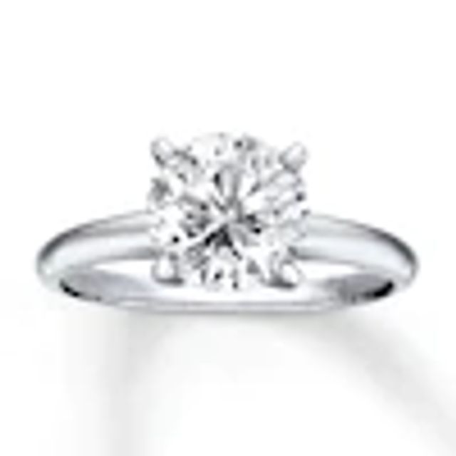 Kay Certified Round-cut Diamond Engagement Ring 2 ct tw 14K White Gold