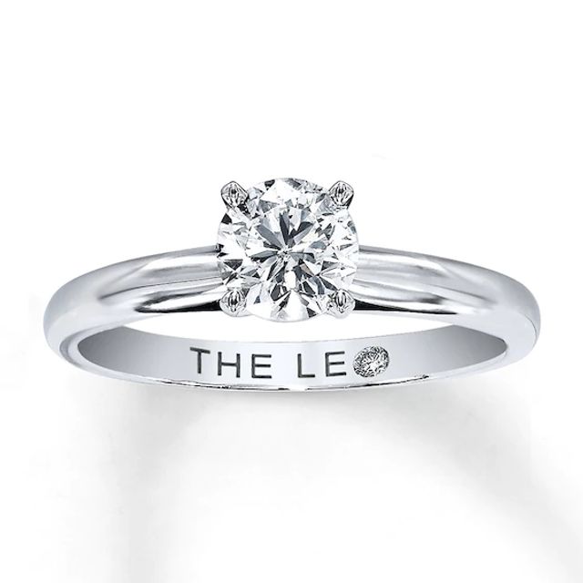 Kay THE LEO Diamond Solitaire Ring 3/4 Carat Round-cut 14K White Gold