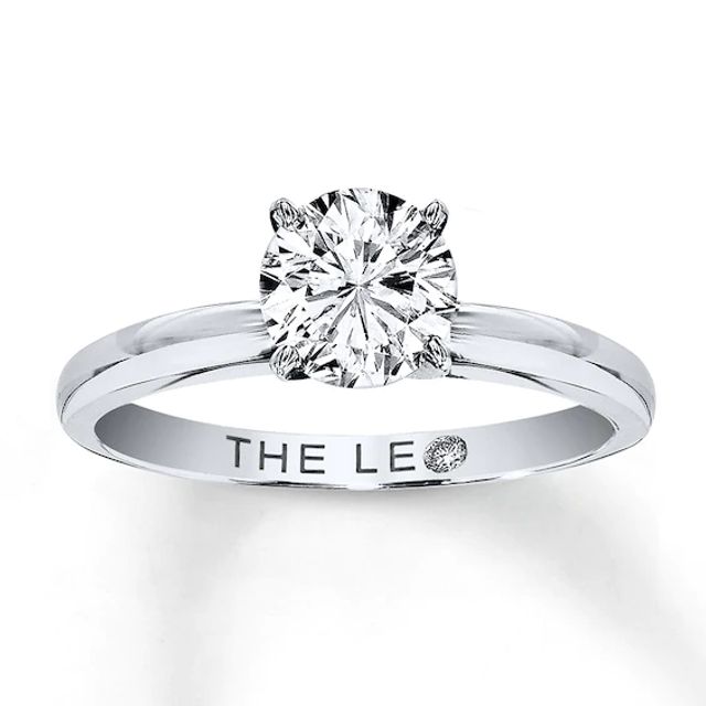 Kay THE LEO Diamond Solitaire Ring 1 Carat Round-cut 14K White Gold
