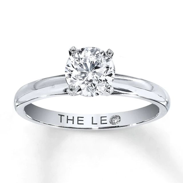 THE LEO Diamond Artisan Ring 1 ct tw Round-cut 14K White Gold