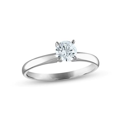 Kay Diamond Solitaire Ring 1/4 carat Round-cut 14K White Gold
