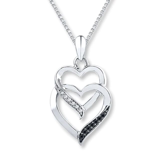 Hallmark Diamonds Heart Necklace 1/15 ct tw Sterling Silver 18