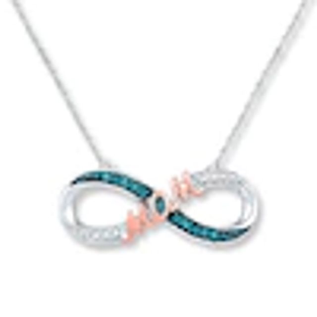 Infinity Heart Necklace 1/20 ct tw Diamonds Sterling Silver | Kay