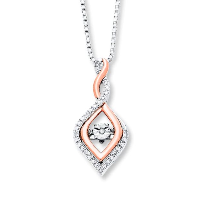 True Fans Cincinnati Bengals 1/20 CT. T.W. Diamond Helmet Necklace in  Sterling Silver