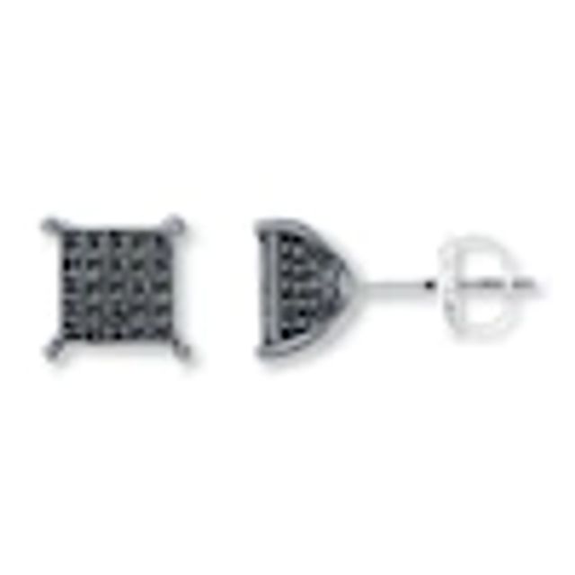 Men's Diamond Earrings 1/4 ct tw Round-cut 10K White Gold