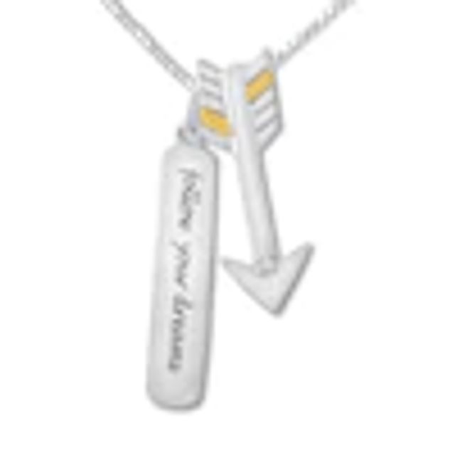 True Fans Pittsburgh Steelers 1/10 CT. T.W. Diamond Logo Necklace