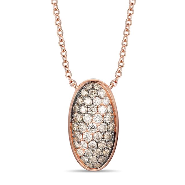 Le Vian Diamond Necklace 1 ct tw 14K Strawberry Gold 18"