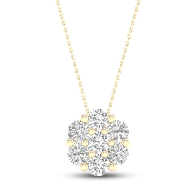 Diamond Fashion Necklace 1/ ct tw Round-cut 10K Gold 18
