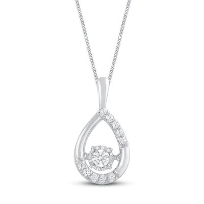 Kay Unstoppable Love Diamond Necklace 1/4 ct tw 10K White Gold 19"