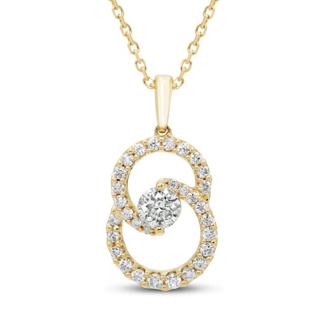 Encircled by Love Diamond Necklace 1/ ct tw Round-cut 10K Gold 18