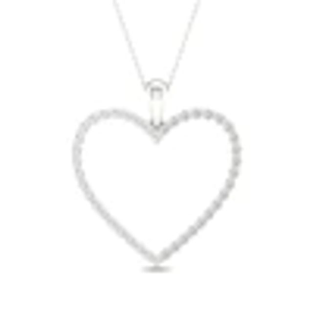 Hallmark Diamonds 1/10 CT. T.W. Diamond Heart Key Pendant Necklace -  JCPenney
