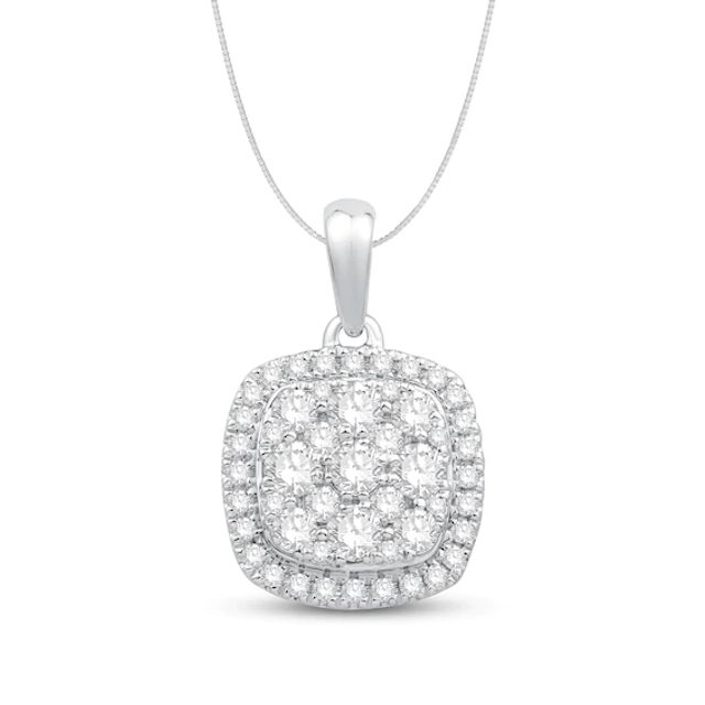 Kay Diamond Necklace 1/2 ct tw Round-Cut 10K White Gold 18"