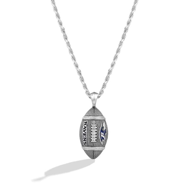 True Fans Cleveland Browns 1/10 CT. T.W. Diamond Enamel Disc Necklace in  Sterling Silver and 10K Yellow Gold