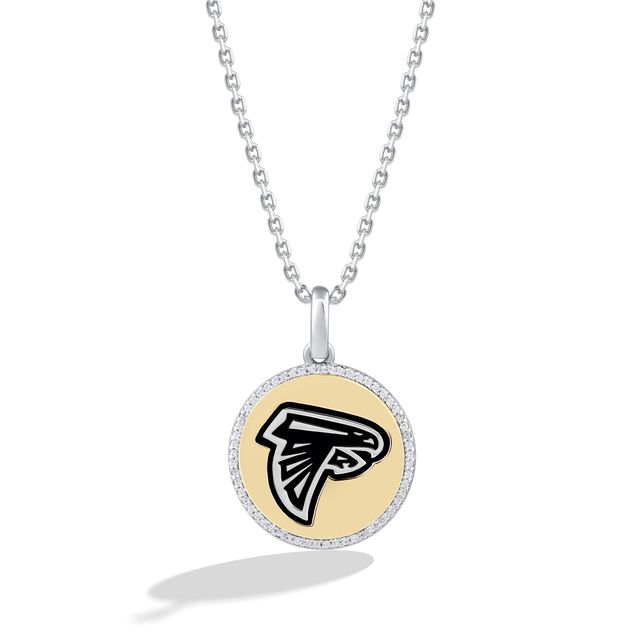 True Fans Philadelphia Eagles 1/10 CT. T.W. Diamond Logo Necklace in  Sterling Silver