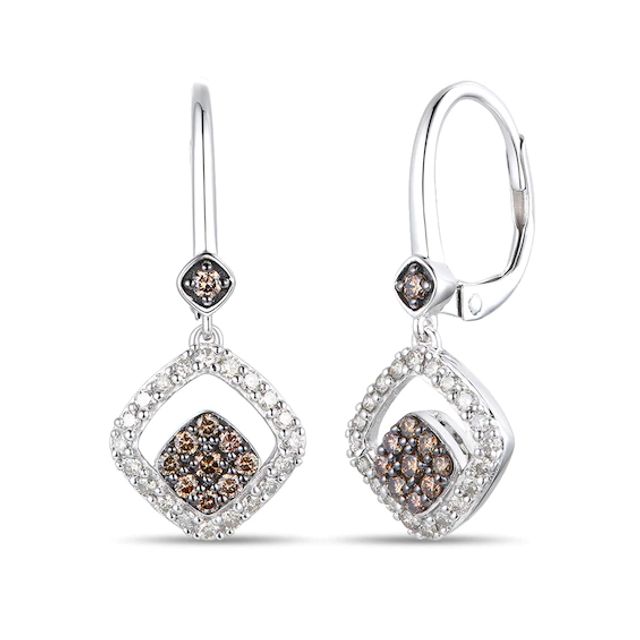 Le Vian Diamond Dangle Earrings 1/2 ct tw 14K Vanilla Gold
