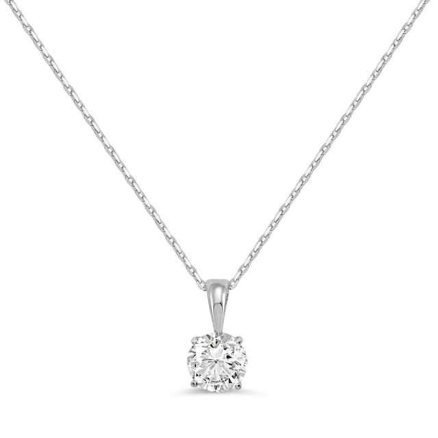 De Beers Forevermark Diamond Halo Pendant Necklace (3/4 ct. t.w.) in 14k  White Gold, 16 + 2 extender - Macy's