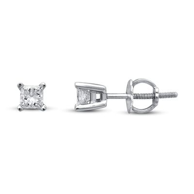Kay Certified Princess-cut Diamond Earrings 1/3 ct tw 14K Gold
