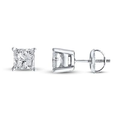 Kay Certified Diamond Princess-cut Earrings 1 ct tw 14K Gold