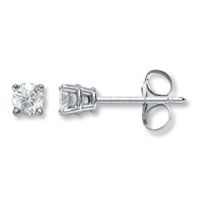 Diamond Earrings 1/3 ct tw Round-cut 14K White Gold (I/I2)