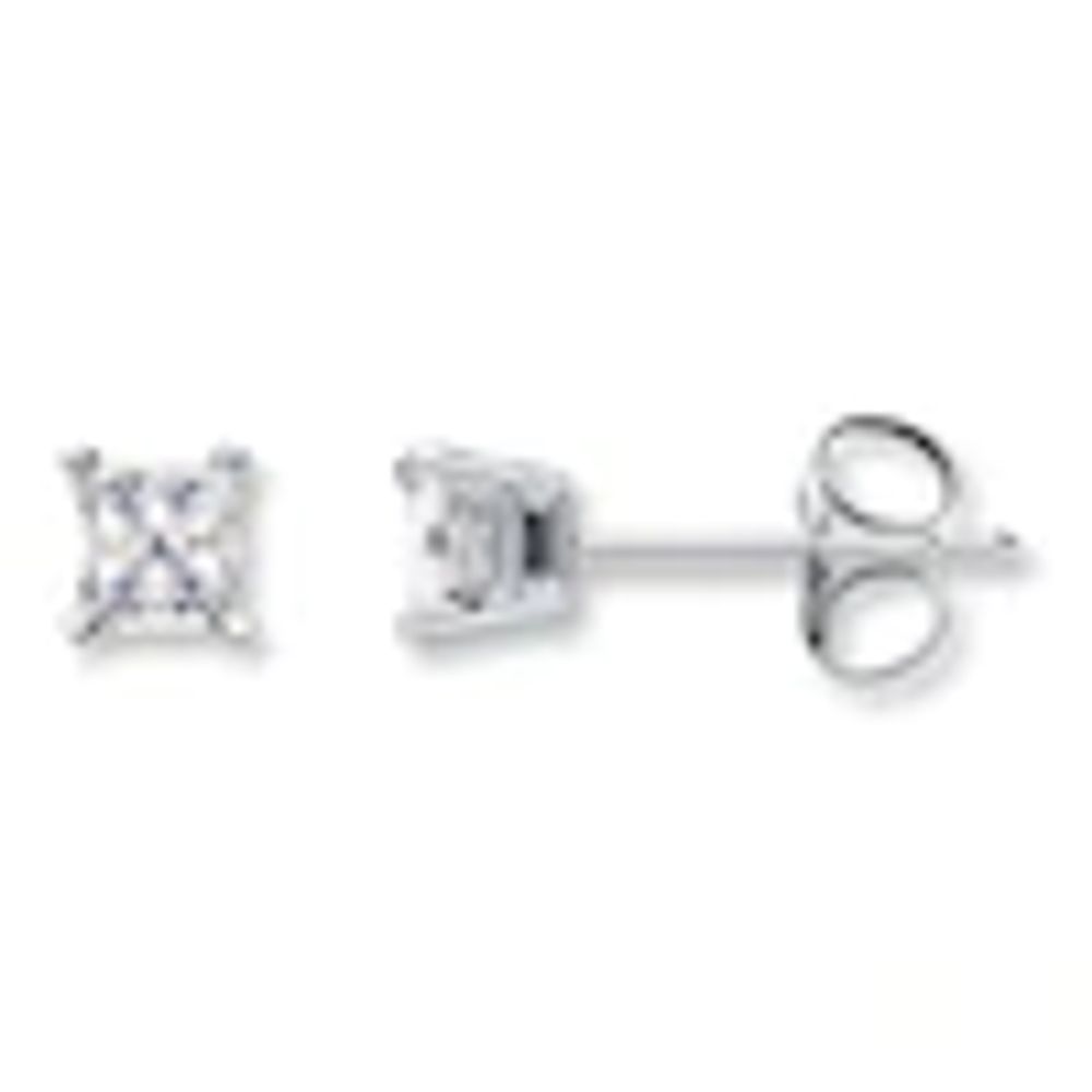 Kay Diamond Earrings 1/3 ct tw Princess-cut 14K White Gold