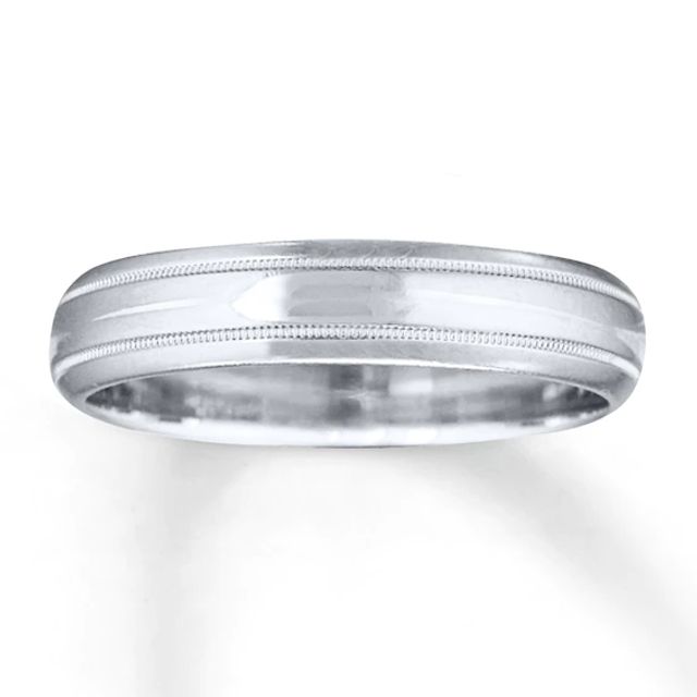 Wedding Band 14K White Gold 5mm