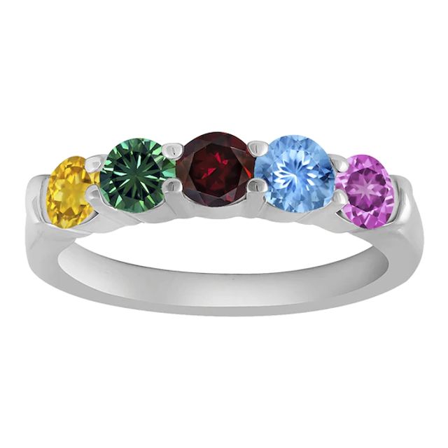 Double Split Shank Oval Mother's Family Birthstone Ring Double Split Shank Oval Mother's Family Birthstone Ring