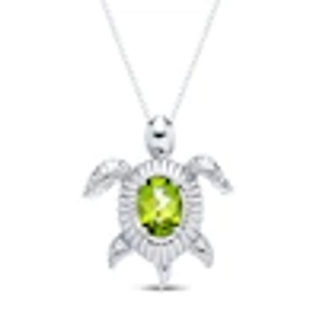 Kay Hallmark Diamonds Turtle Necklace 1/20 ct tw Sterling Silver 18