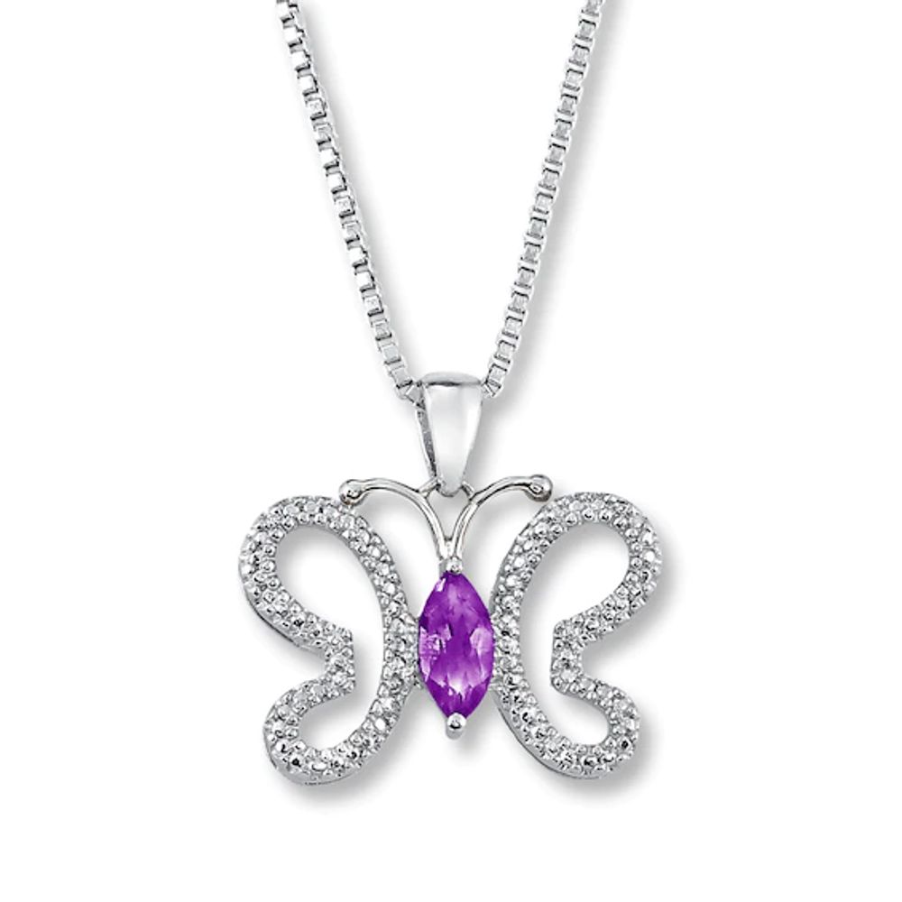 Le Vian Butterfly Necklace 7/8 ct tw Diamonds 14K Two-Tone Gold 18