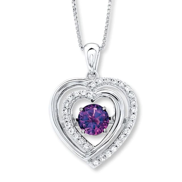 H. SAMUEL STERLING Silver And Diamond Entwined Heart Necklace New. £24.99 -  PicClick UK