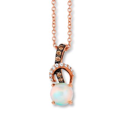 Le Vian Opal Necklace with Diamonds in 14K Strawberry Gold