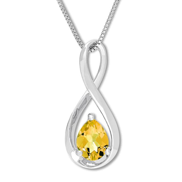 Kay Citrine Necklace Sterling Silver