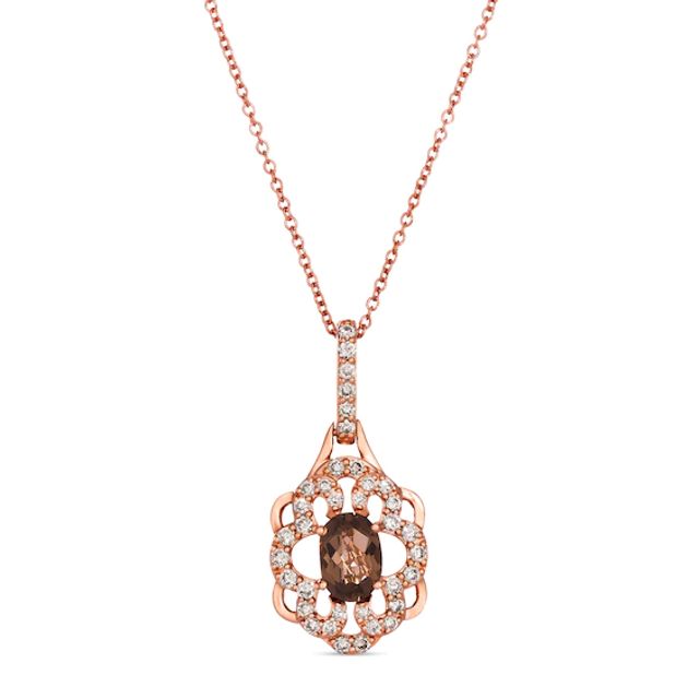 $1849 Le Vian Chocolate Diamonds 14k Rose Gold Heart Necklace | eBay