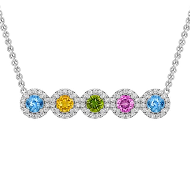 Birthstone Mother's Necklace