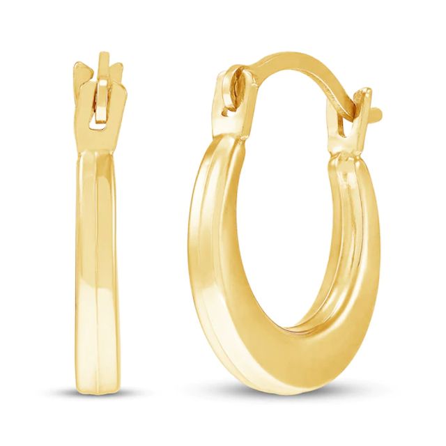 Children's Small Hoop Earrings 14K Gold