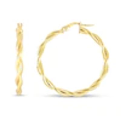 Kay Twist Hoop Earrings 14K Yellow Gold