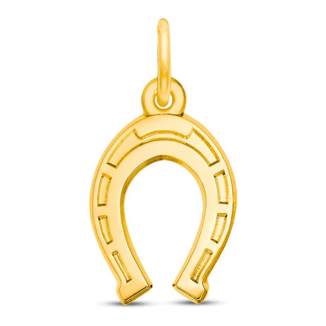 Horseshoe Charm 14K Yellow Gold