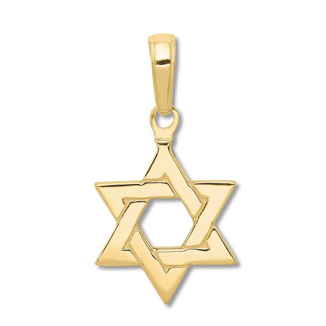 Star of David Charm 14K Yellow Gold