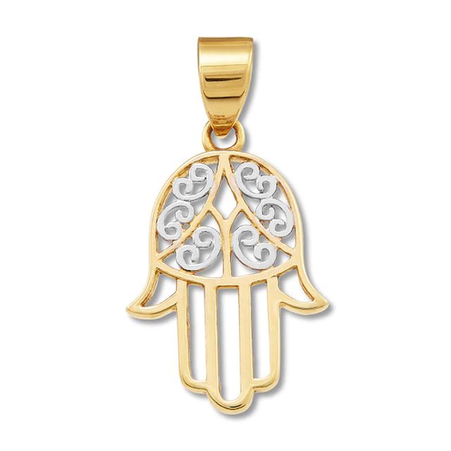 Hamsa Charm 10K Yellow Gold