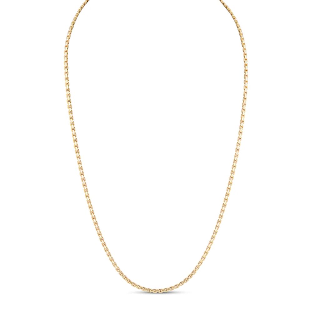 Kay Box Chain Necklace 14K Yellow Gold 22"