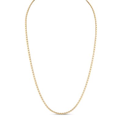 Kay Box Chain Necklace 14K Yellow Gold 22"