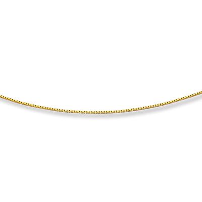 Kay Solid Box Chain 14K Yellow Gold 18"