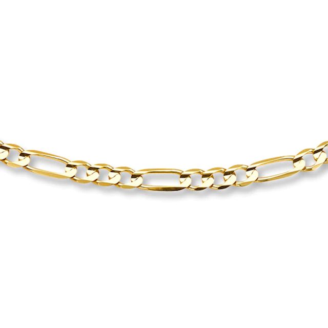 Kay Solid Figaro Necklace 14K Yellow Gold 24" Length